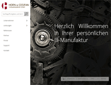 Tablet Screenshot of horn-cosifan.de